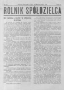 Rolnik Spółdzielca. 1929.10.20 R.6 nr21