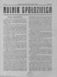 Rolnik Spółdzielca. 1930.03.16 R.7 nr6