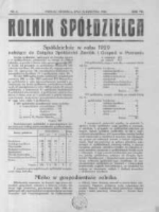 Rolnik Spółdzielca. 1930.04.13 R.7 nr8