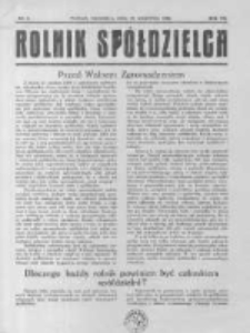 Rolnik Spółdzielca. 1930.04.27 R.7 nr9