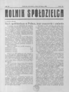 Rolnik Spółdzielca. 1930.05.25 R.7 nr11