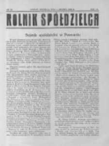 Rolnik Spółdzielca. 1930.12.07 R.7 nr25