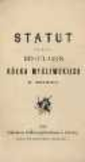 Statut i regulamin Kółka Myśliwskiego w Krynicy