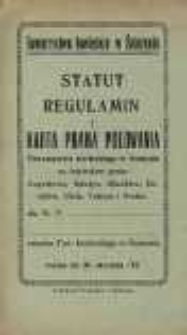 Statut, Regulamin i Karta Prawa Polowania Towarzystwa Łowieckiego w Śniatynie