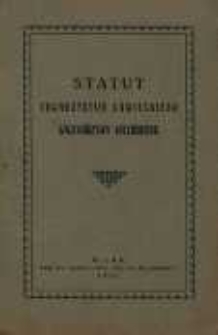 Statut Towarzystwa Łowieckiego Województwa Wileńskiego