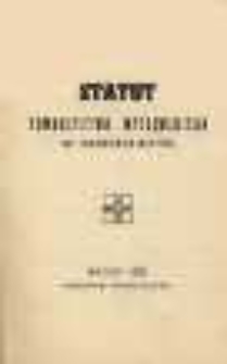 Statut Towarzystwa Myśliwskiego w Brodach