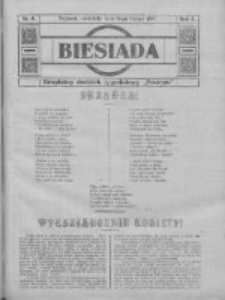 Biesiada: bezpłatny dodatek tygodniowy "Postępu" 1914.02.08 R.2 Nr6