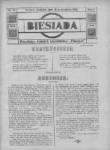 Biesiada: bezpłatny dodatek tygodniowy "Postępu" 1914.04.12 R.2 Nr15
