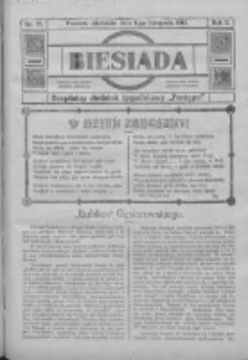 Biesiada: bezpłatny dodatek tygodniowy "Postępu" 1914.11.01 R.2 Nr37