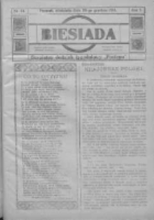 Biesiada: bezpłatny dodatek tygodniowy "Postępu" 1914.12.20 R.2 Nr44