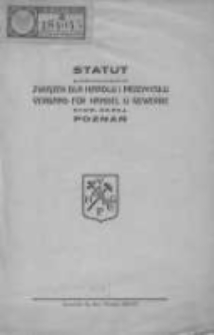 Statut Stowarzyszenia Związek dla Handlu i Przemysłu. Verband fuer Handel und Gewerbe: stowarzyszenie zarejestrowane