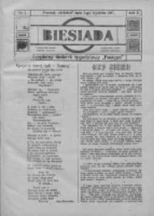 Biesiada: bezpłatny dodatek tygodniowy "Postępu" 1917.01.07 R.5 Nr1
