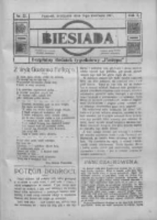 Biesiada: bezpłatny dodatek tygodniowy "Postępu" 1917.06.03 R.5 Nr22