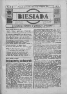 Biesiada: bezpłatny dodatek tygodniowy "Postępu" 1917.08.05 R.5 Nr31