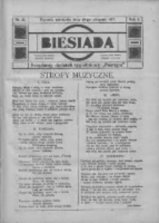 Biesiada: bezpłatny dodatek tygodniowy "Postępu" 1917.08.19 R.5 Nr33