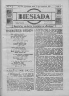 Biesiada: bezpłatny dodatek tygodniowy "Postępu" 1917.09.23 R.5 Nr38