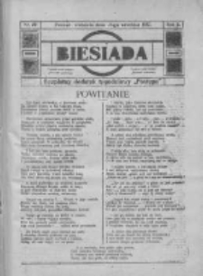 Biesiada: bezpłatny dodatek tygodniowy "Postępu" 1917.09.30 R.5 Nr39
