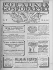 Poradnik Gospodarski. Pismo Tygodniowe. 1935.02.17 R.46 nr7