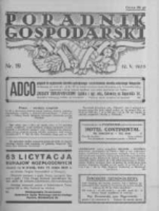 Poradnik Gospodarski. Pismo Tygodniowe. 1935.05.12 R.46 nr19