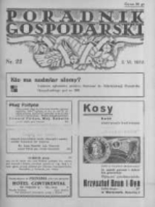 Poradnik Gospodarski. Pismo Tygodniowe. 1935.06.02 R.46 nr22
