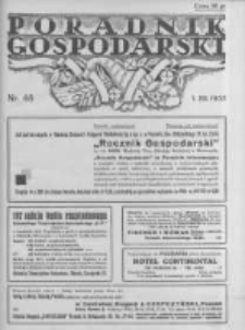 Poradnik Gospodarski. Pismo Tygodniowe. 1935.12.01 R.46 nr48