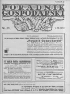 Poradnik Gospodarski. Pismo Tygodniowe. 1935.12.01 R.46 nr48