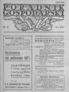 Poradnik Gospodarski. Pismo Tygodniowe. 1937.01.10 R.48 nr2