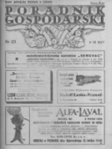 Poradnik Gospodarski. Pismo Tygodniowe. 1937.06.06 R.48 nr23
