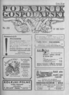 Poradnik Gospodarski. Pismo Tygodniowe. 1937.08.15 R.48 nr33