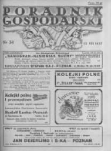 Poradnik Gospodarski. Pismo Tygodniowe. 1937.08.22 R.48 nr34