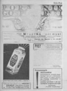 Poradnik Gospodarski. Pismo Tygodniowe. 1937.11.07 R.48 nr45