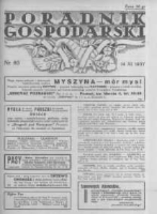 Poradnik Gospodarski. Pismo Tygodniowe. 1937.11.14 R.48 nr46