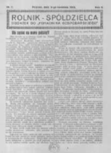 Rolnik Spółdzielca. 1925.04.05 R.2 nr7