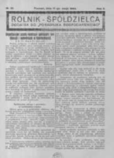 Rolnik Spółdzielca. 1925.05.17 R.2 nr10