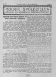 Rolnik Spółdzielca. 1925.05.17 R.2 nr10