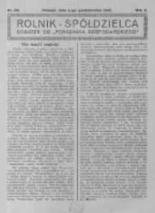 Rolnik Spółdzielca. 1925.10.04 R.2 nr20