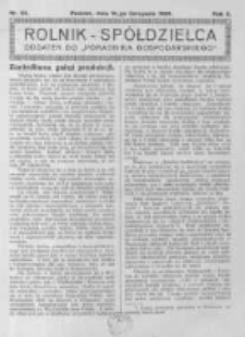 Rolnik Spółdzielca. 1925.11.15 R.2 nr23