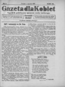 Gazeta dla Kobiet: tygodnik poświęcony sprawom ruchu kobiecego: bezpłatny dodatek "Postępu" 1924.01.01 R.3 Nr1