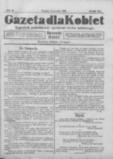 Gazeta dla Kobiet: tygodnik poświęcony sprawom ruchu kobiecego: bezpłatny dodatek "Postępu" 1924.01.06 R.3 Nr2