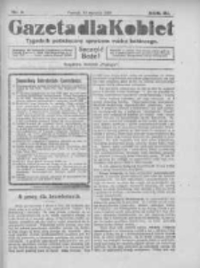 Gazeta dla Kobiet: tygodnik poświęcony sprawom ruchu kobiecego: bezpłatny dodatek "Postępu" 1924.01.13 R.3 Nr3