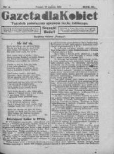 Gazeta dla Kobiet: tygodnik poświęcony sprawom ruchu kobiecego: bezpłatny dodatek "Postępu" 1924.01.22 R.3 Nr4