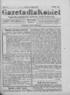 Gazeta dla Kobiet: tygodnik poświęcony sprawom ruchu kobiecego: bezpłatny dodatek "Postępu" 1924.02.02 R.3 Nr6