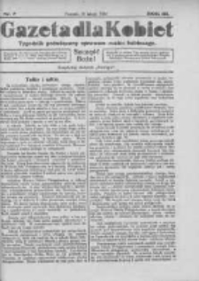 Gazeta dla Kobiet: tygodnik poświęcony sprawom ruchu kobiecego: bezpłatny dodatek "Postępu" 1924.02.10 R.3 Nr7