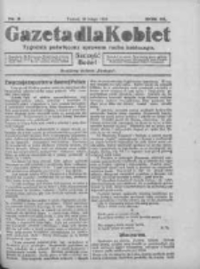 Gazeta dla Kobiet: tygodnik poświęcony sprawom ruchu kobiecego: bezpłatny dodatek "Postępu" 1924.02.24 R.3 Nr9
