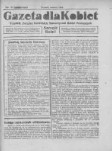 Gazeta dla Kobiet: tygodnik Związku Katolickich Stowarzyszeń Kobiet Pracujących 1924 marzec Nr3 (związkowy)