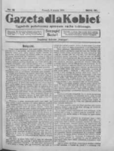 Gazeta dla Kobiet: tygodnik poświęcony sprawom ruchu kobiecego: bezpłatny dodatek "Postępu" 1924.03.09 R.3 Nr11