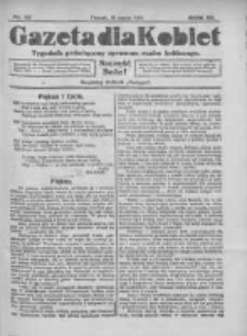 Gazeta dla Kobiet: tygodnik poświęcony sprawom ruchu kobiecego: bezpłatny dodatek "Postępu" 1924.03.16 R.3 Nr12