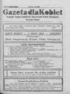 Gazeta dla Kobiet: tygodnik Związku Katolickich Stowarzyszeń Kobiet Pracujących 1924 maj Nr5 (związkowy)