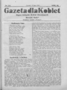 Gazeta dla Kobiet: organ Związku Kobiet Pracujących 1924. 07.15 R.3 Nr24