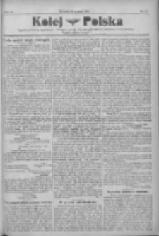 Kolej Polska: tygodnik poświęcony zagadnieniom i rozwojowi polskich dr&oacute;g żelaznych, sprawom zawodowym i życiu kolejarzy: bezplatny dodatek do "Postępu" 1924.03.22 R.4 Nr2